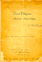 Cover of autograph manuscript of Danse Villageoise