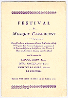 Cover of Concert Program including premiere of Danse villageoise