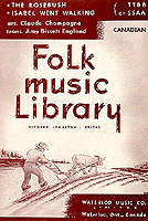 Page couverture de chansons folkloriques