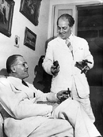 Photograph of Claude Champagne and Heitor Villa-Lobos