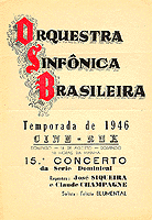 Programme d'un concert, 18 août 1946