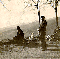 Photo de Claude Champagne dans les Pyrénées-Orientales, 1959