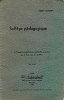 Cover of Solfège pédagogique by Claude Champagne