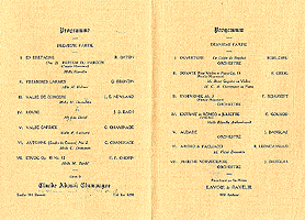 Programme d'un concert donné par les élèves de Claude Champagne, 6 juin 1917
