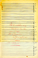 Autograph manuscript of the Allegretto from the Symphonie Gaspésienne