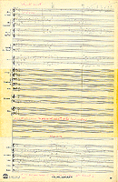 Manuscrit autographe de l'Allegretto de la Symphonie gaspésienne, 1945