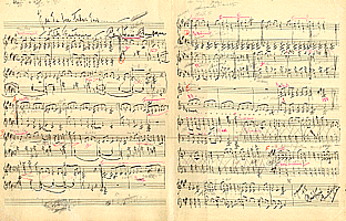 Partition réduite d'un arrangement pour orchestre de la chanson folklorique J'ai du bon tabac.  1er janvier 1918.