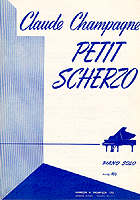 Page couverture de Petit scherzo pour piano par Claude Champagne, 1958