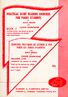 Cover of Practical Sight Reading Exercises for Piano Students, 1958