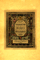 Photo de l'Album-souvenir du Conservatoire de musique et de déclamation de Paris, 1924