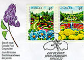 series of stamps commemorating Canada's public gardens at the Royal Botanical Gardens in Hamilton.