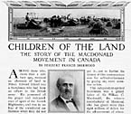 Children of the Land: The Story of the Macdonald Movement in Canada.
