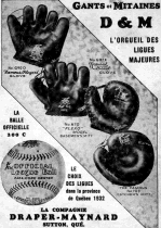 Bottin officiel de baseball. Édition 1933.
