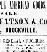 Groceries, and Staple American Goods, for Sale by Robert Watson & Co...