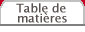 Table de matières