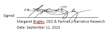signed Margaret Brigley