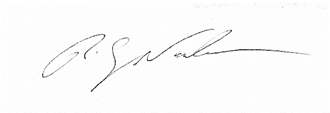 La signature de Rick Nadeau, président de Quorus Consulting Group Inc.