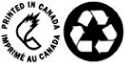 The Printed in Canada logo and recycle logo.