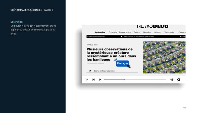 Scénarimage 15 secondes, cadre 3. La version textuelle suit.