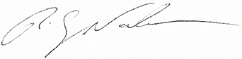 Signature de Rick Nadeau.
