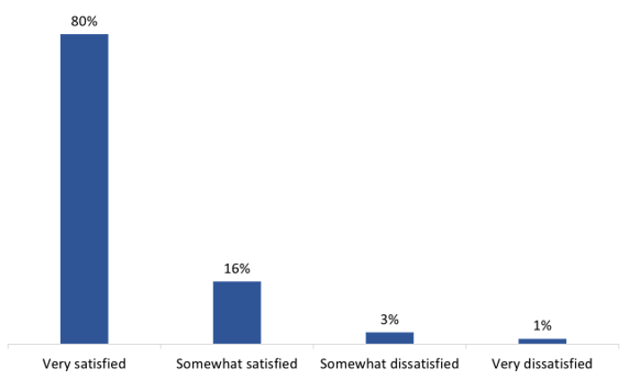 Figure 35: Satisfaction with the overall voting experience