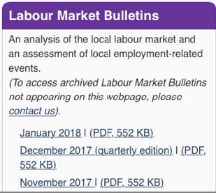 Labour Market Bulletins