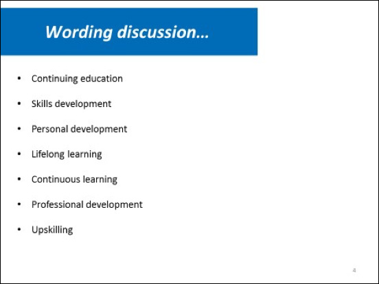 Wording discussion