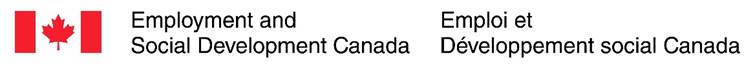 Canada Flag symbol - Employment and Social Development Canada | Emploi et D veloppement social Canada