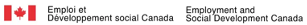 Emploi et Dé veloppement social Canada logo