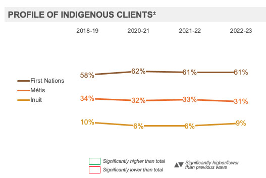 Profile of Indigenous clients 