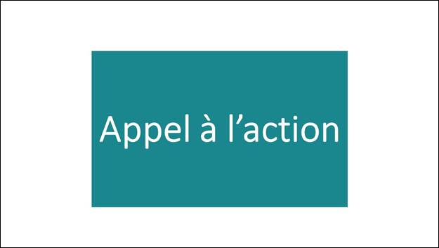 Diapositive 34 : Appel  l'action