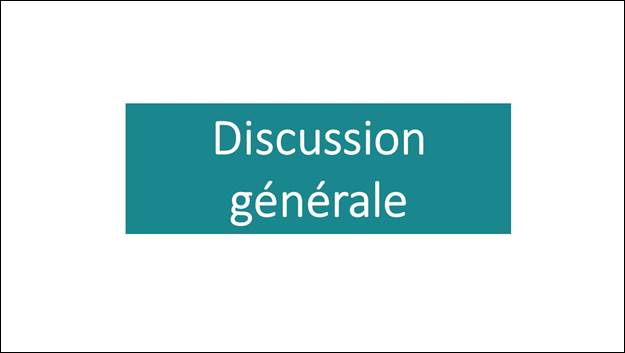 Diapositive 5: Discussion gnrale