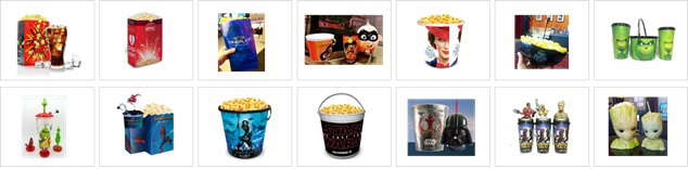 Examples of movie concession products