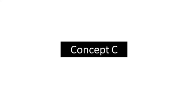 Diapositive intitulée Concept C.