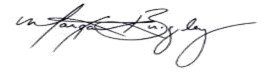 Signature de Margaret Brigley