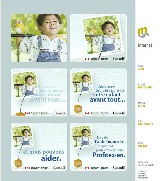 Figure 3: ‘Child First’: Internet Ad