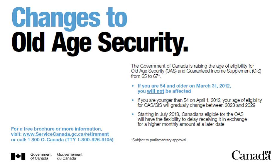 Changes to Old Age Security - Full Page Concept