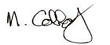 Mike Colledge's signature