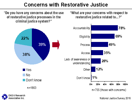 Figure 29: Concerns with Restorative Justice, described below.