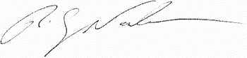 Signature de Rick Nadeau, président Groupe Conseil Quorus Inc.