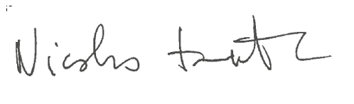 Vice-President, Nicolas Toutant signature
