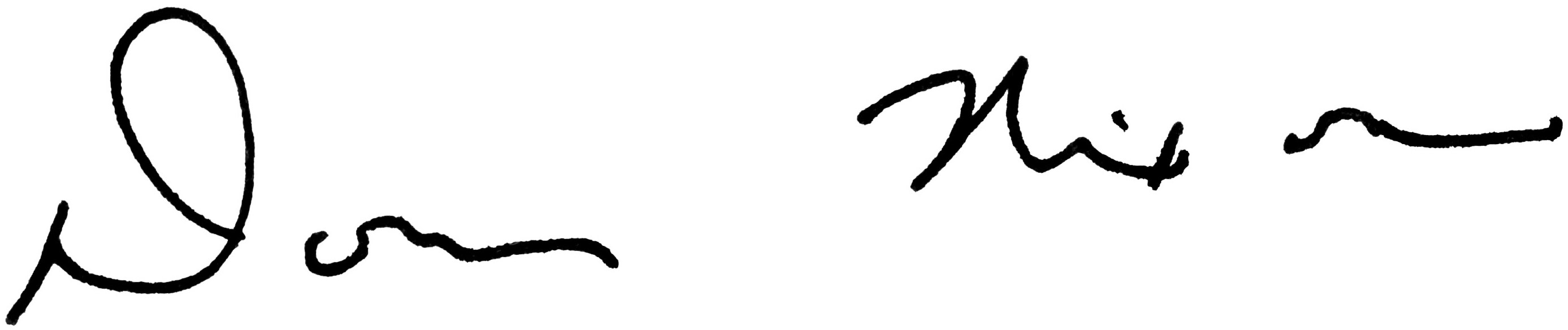 Signature of Donna Nixon