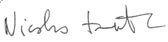 Signature of Nicolas Toutant