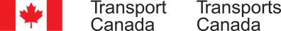 Canadian flag
Transport Canada wordmark