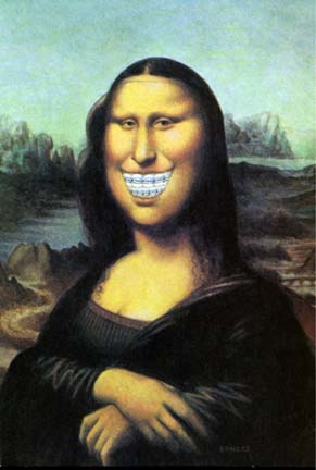 Mona Lisa With Big Teeth