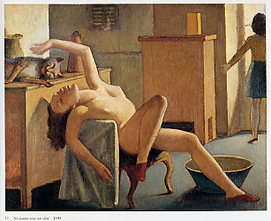 Balthus, Nu Jouant avec un chat, 1949