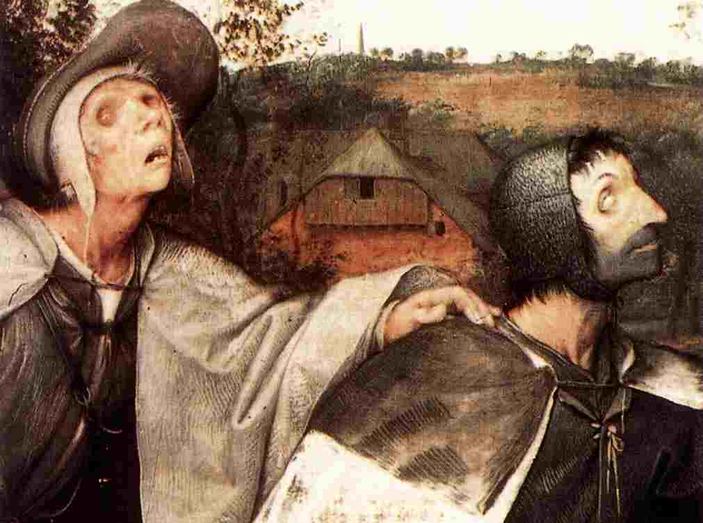 Pieter Bruegal: Detail from Blind Leading the Blind