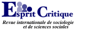 Esprit critique - Revue internationale de sociologie et de sciences sociales