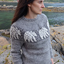 Cool Bearing intarsia pullover