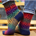 Gothix cabled socks